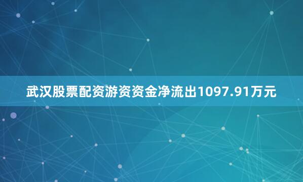 武汉股票配资游资资金净流出1097.91万元